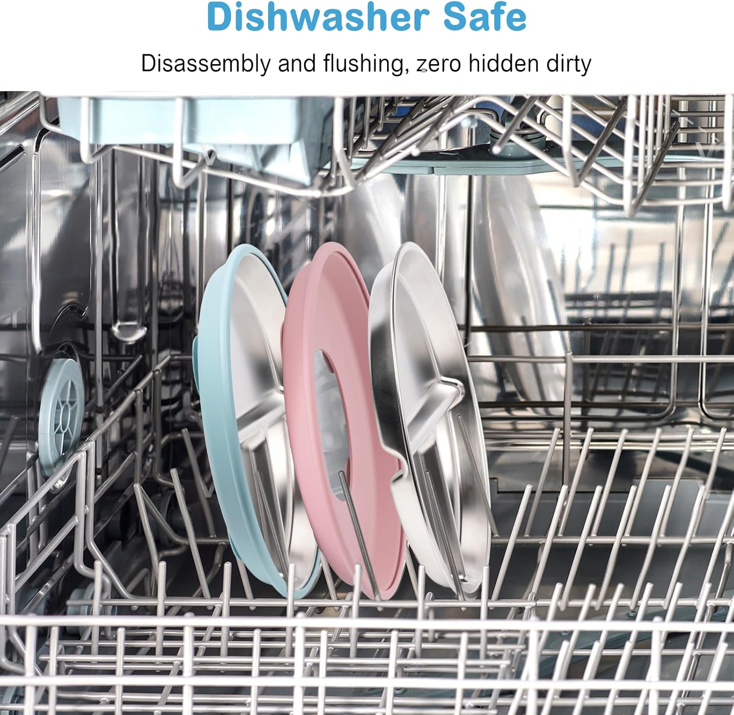 stainless steel toddler plates