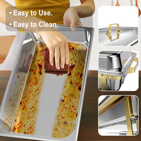 Ember Edge Chafing Dish Set | 11 Quarts Golden