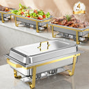 Ember Edge Chafing Dish Set | 11 Quarts Golden