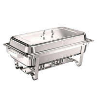 Ember Edge Chafing Dish Set | 11 Quarts Silver