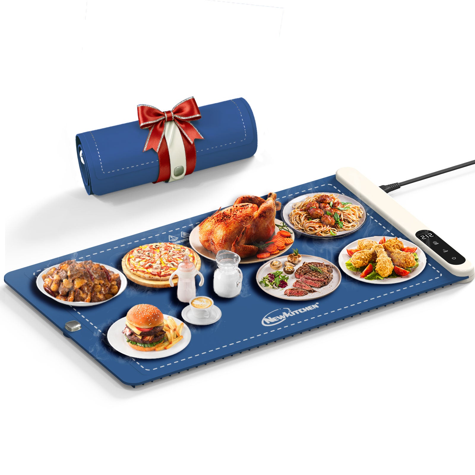 Hearth Warming Mat for Food XL Fruit Frost Blue