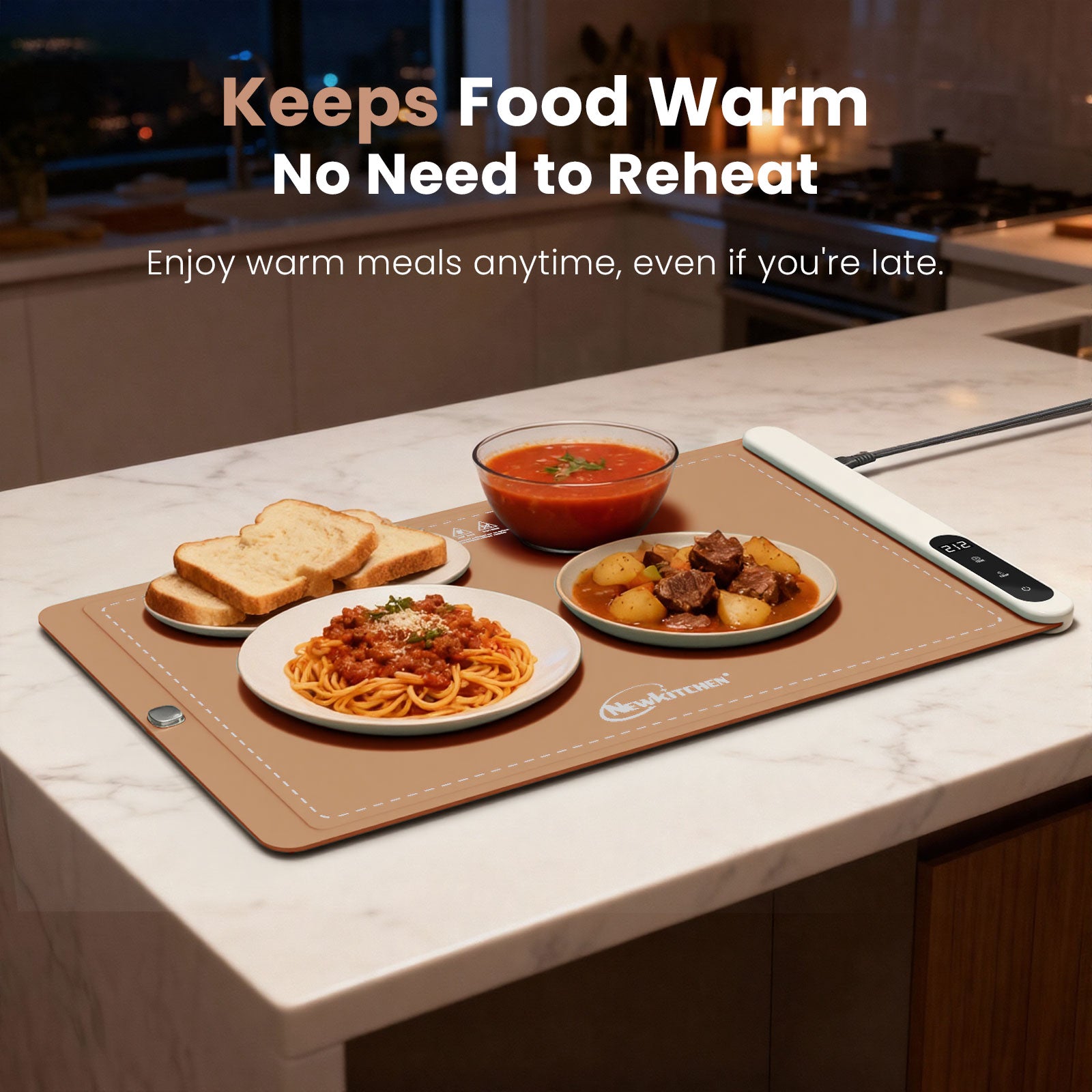 Hearth Warming Mat for Food XL Honey Caramel