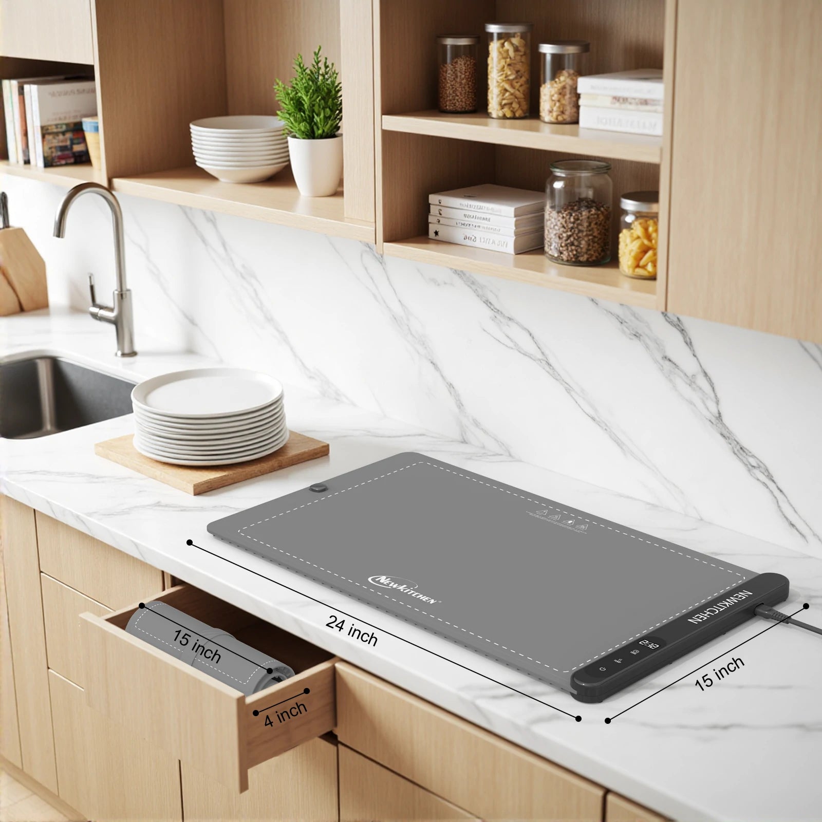 Hearth_best_food_warming_mat_Stone_Gray