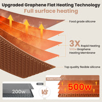 Hearth Warming Mat for Food XL Honey Caramel