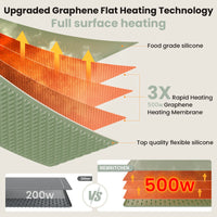 Hearth Warming Mat for Food XL Sage Green