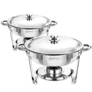 Ember Curve Chafing Dish Set | 5 Quarts stainless steel Lid