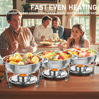 Ember Curve Chafing Dish Set | 5 Quarts stainless steel Lid