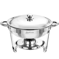 Ember Curve Chafing Dish Set | 5 Quarts stainless steel Lid