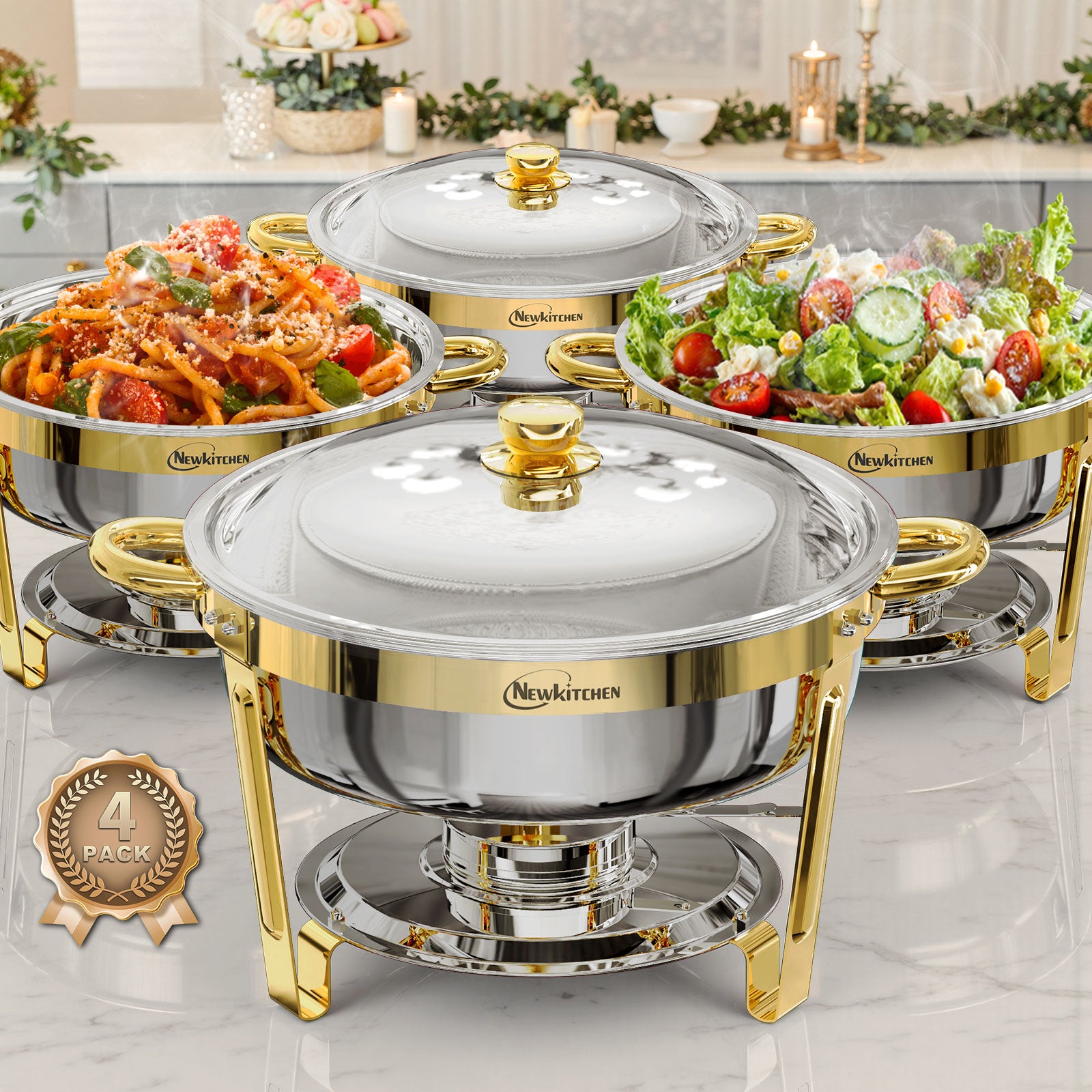 Ember Curve Chafing Dish Set | 6 Quarts
