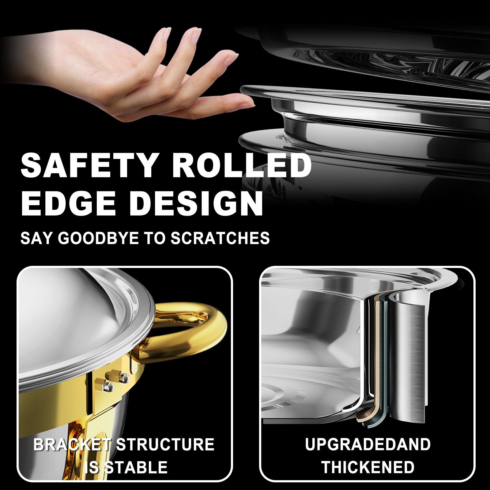 Ember Curve Chafing Dish Set | 6 Quarts