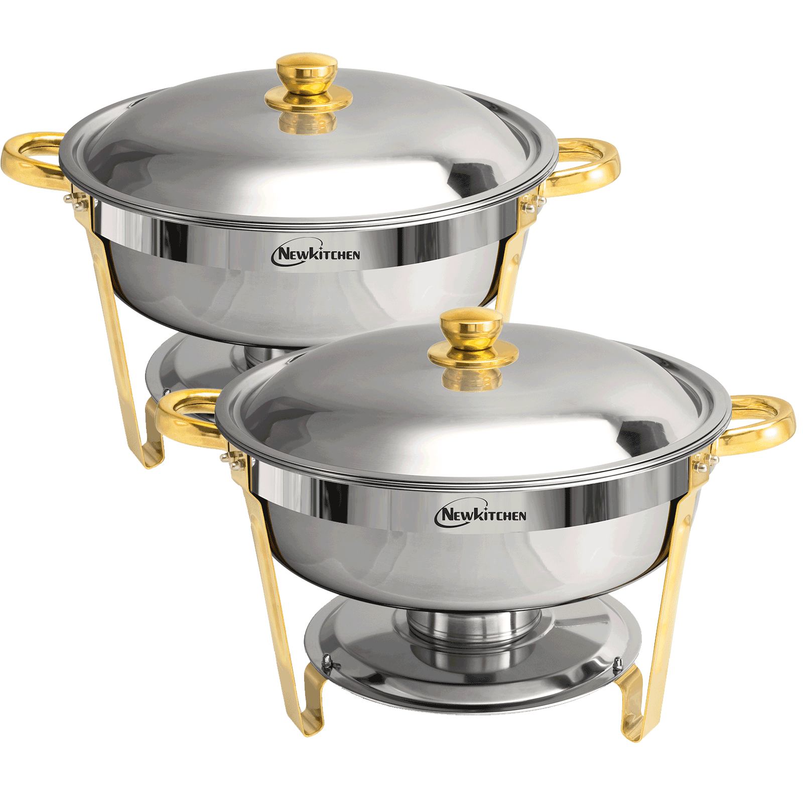 Ember Curve Chafing Dish Set Semi Golden | 6 Quarts