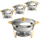 Ember Curve Chafing Dish Set Semi Golden | 6 Quarts