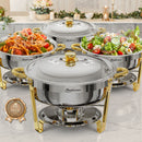 Ember Curve Chafing Dish Set Semi Golden | 6 Quarts