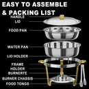 Ember Curve Chafing Dish Set Semi Golden | 6 Quarts