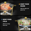 Ember Curve Chafing Dish Set Semi Golden | 6 Quarts