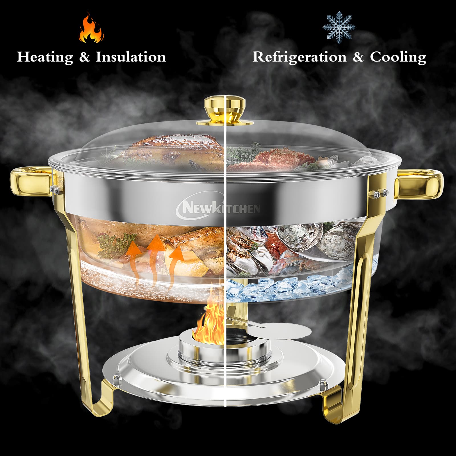 hot food warmer cold food buffet servers