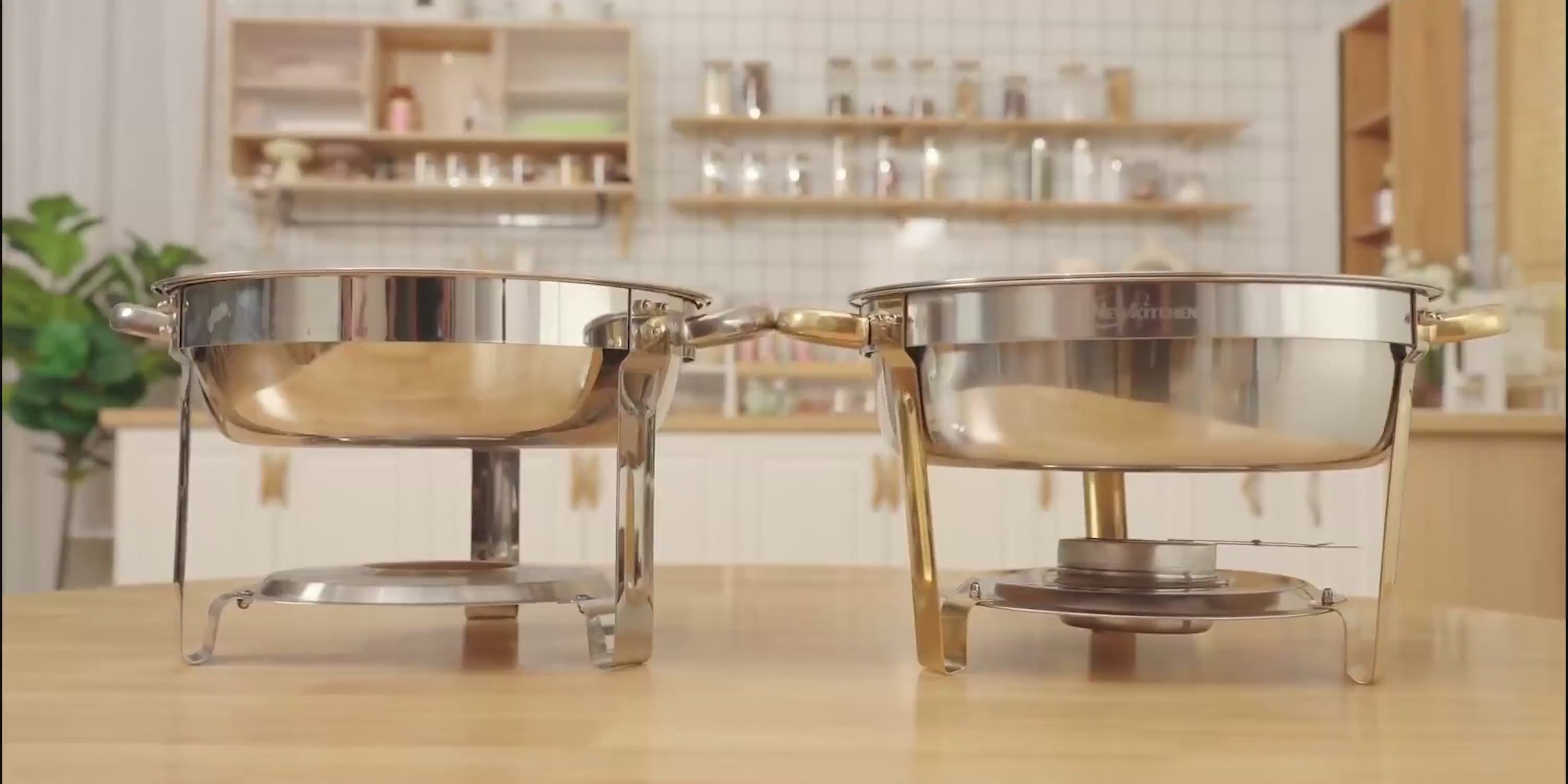 Newkitch golden chafing dishes installation and storage guide