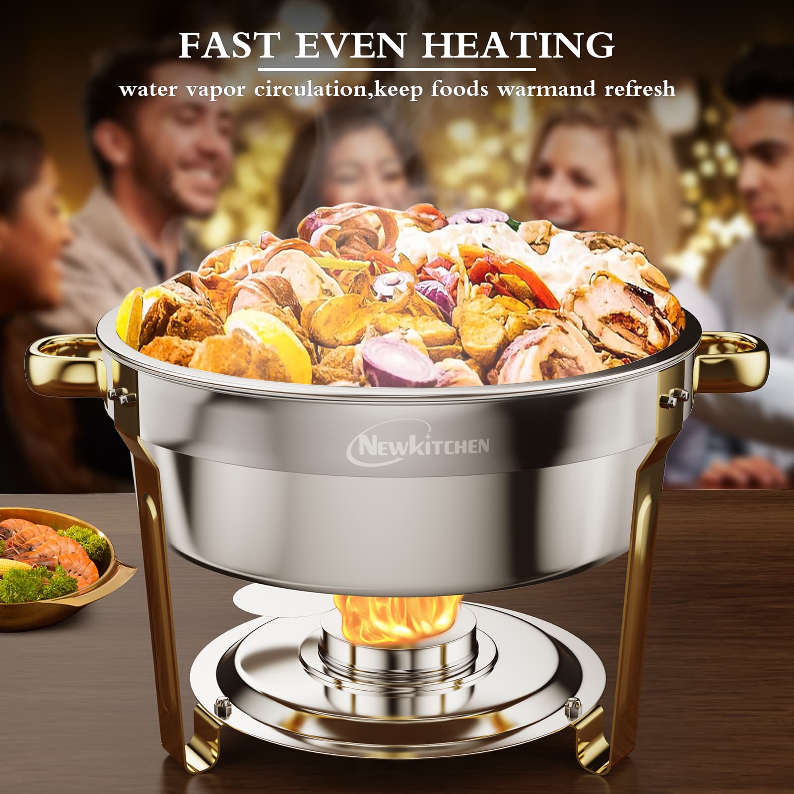 round chafing dish