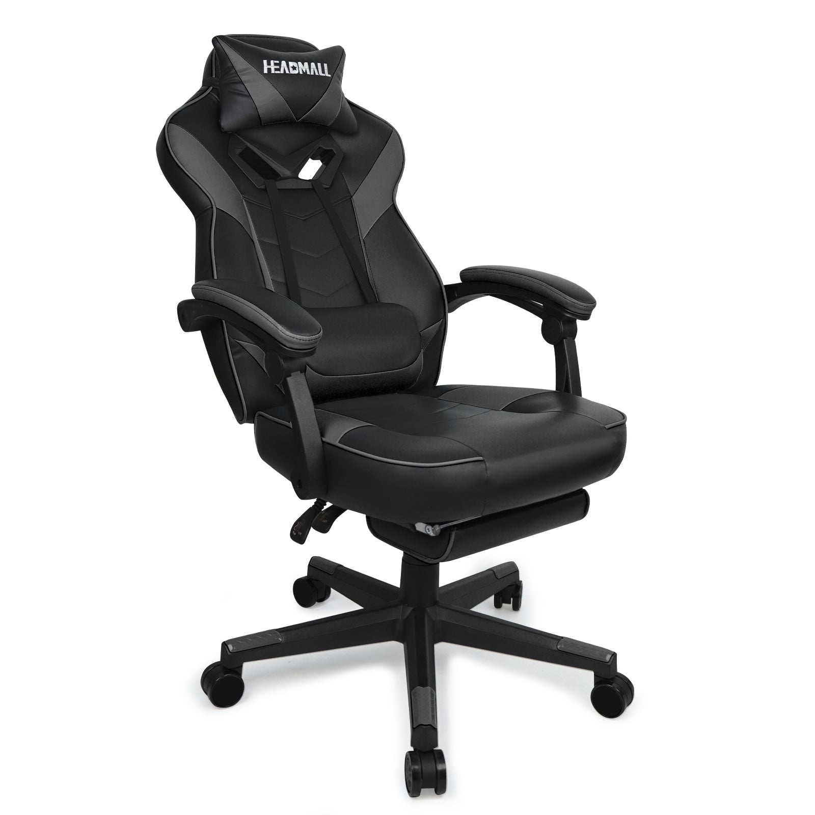 Ergonomic Dark-Gray Gaming Chair