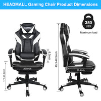 Ergonomic white Gaming Chair